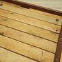 Vintage Bed Teak Wood Brown 1970s 13