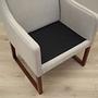 Vintage Stuhl Teakholz Textil Beige 1970er Jahre 10