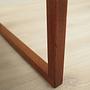 Vintage chair teak wood textile beige 1970s 14