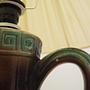 Vintage Tischlampe Keramik Mehrfarbig 1970er Jahre  10