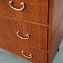 Vintage chest of drawers Teak brown 1970s 13