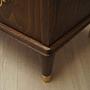 Cassettiera vintage in legno di noce marrone anni '60 10