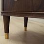 Vintage Kommode Walnussholz Braun 1960er Jahre 14