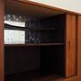 Vintage Highboard Teakholz Braun 1970er Jahre 11