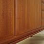 Vintage Sideboard Teak Wood Brown 1960s 11