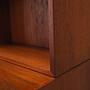 Vintage Bookshelf Teak Brown 1960s 13