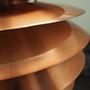 Vintage pendant lamp metal orange 1980s 10