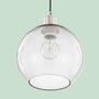 Pendant lamp Elven II Iron / Glass 3-lamp 0