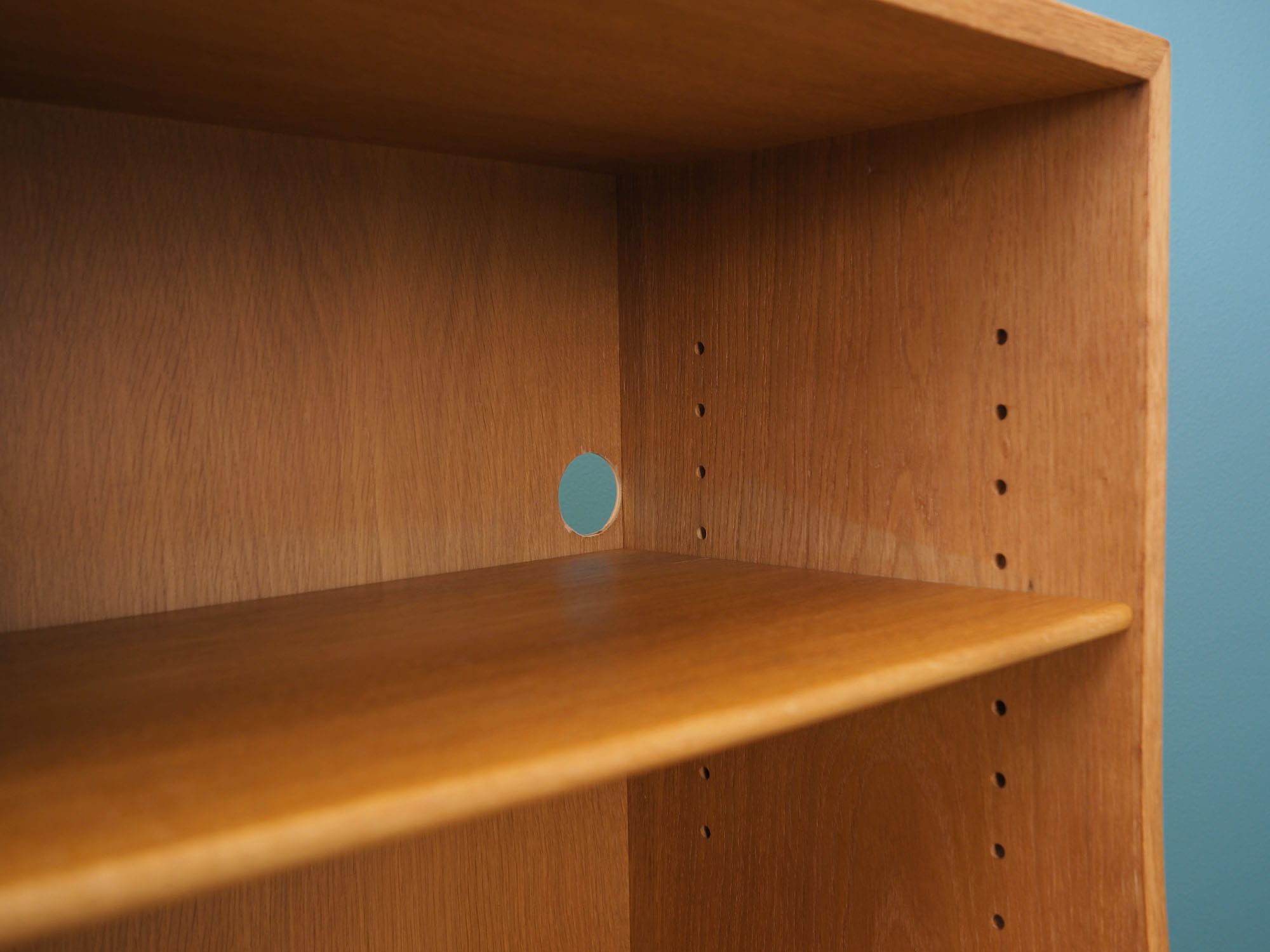 Vintage bookshelf wood brown 1970s 13