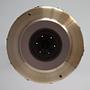 Vintage pendant lamp glass metal gold 1960s 10