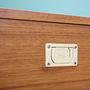 Vintage chest of drawers cherry wood brown 1970s 10