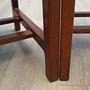5x Vintage Chair Teak Wood Textile Grey 1970s 10
