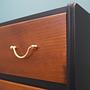 Vintage Kommode Nussbaumholz Braun 1960er Jahre 12