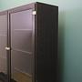 Vintage Schrank Eichenholz Grau 1960er Jahre 14