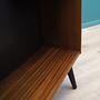 Vintage Bücherregal Teakholz Braun 1970er Jahre 10