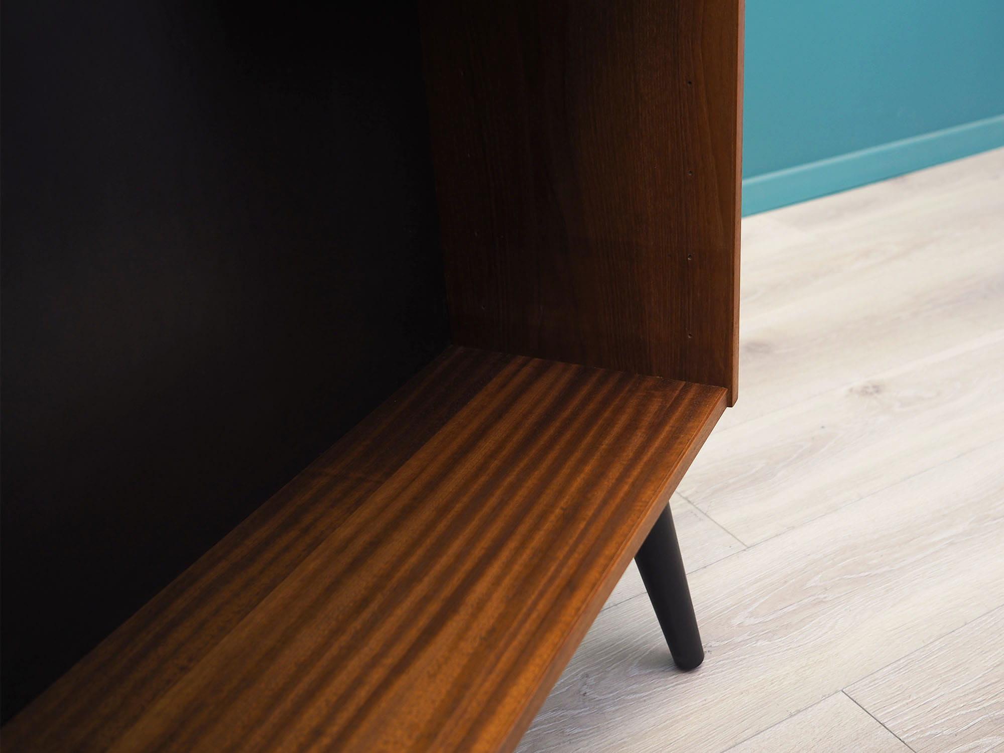 Vintage Bookshelf Teak Wood Brown 1970s 10