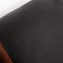 4x Vintage Stuhl Teakholz Textil Schwarz 1970er Jahre 12