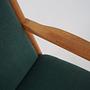 Vintage Stuhl Buchenholz Grün 1970er Jahre 11