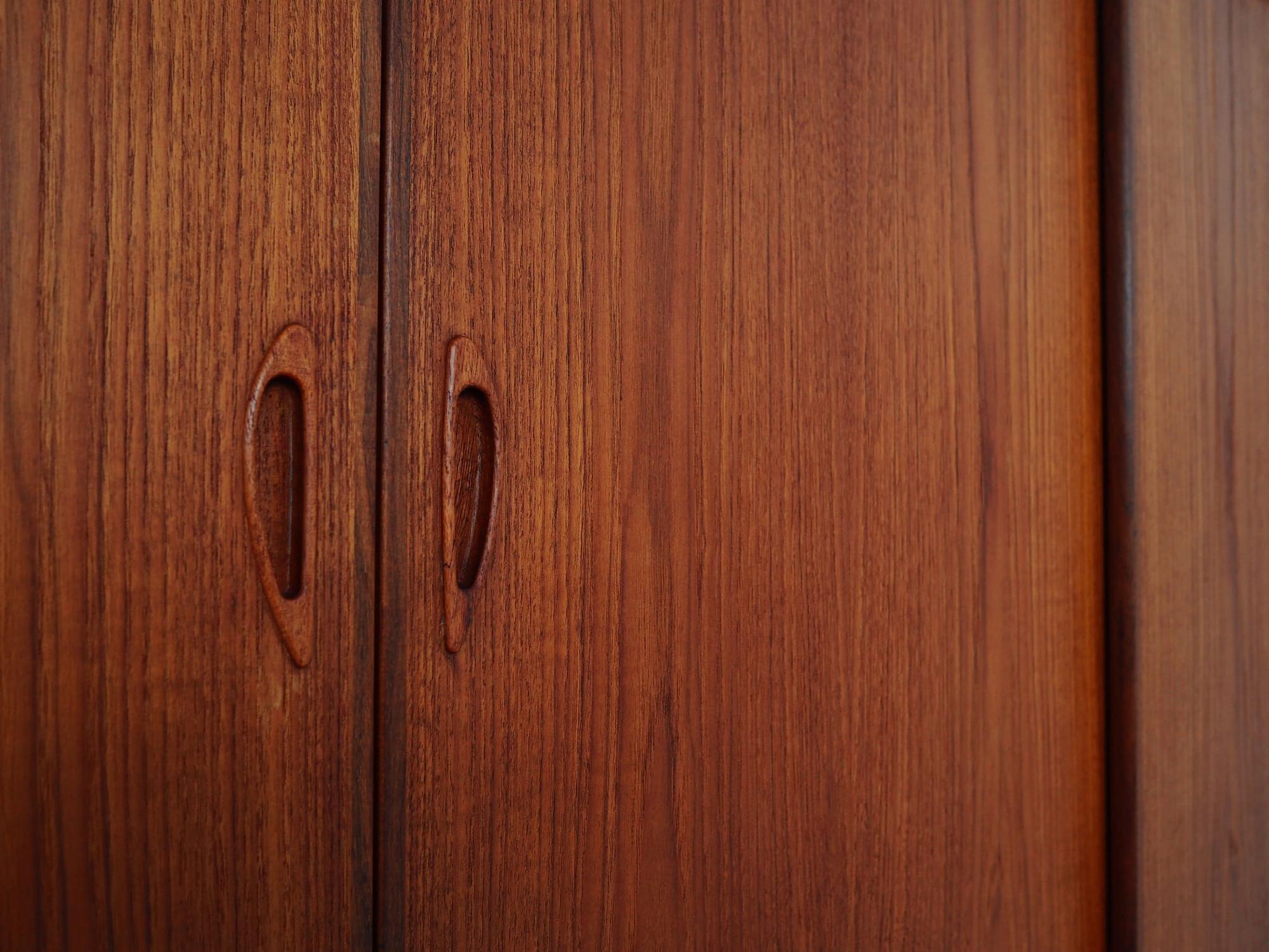 Vintage Highboard Teakholz Braun 1970er Jahre 13