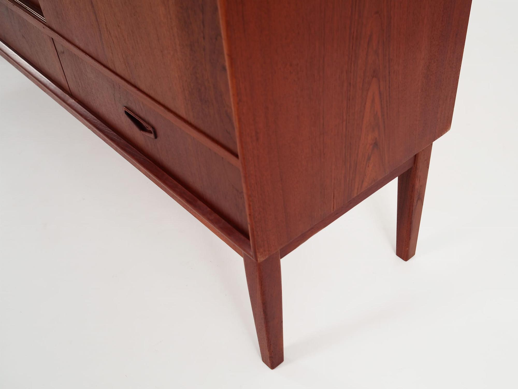 Highboard Teak Brown 1970s 11