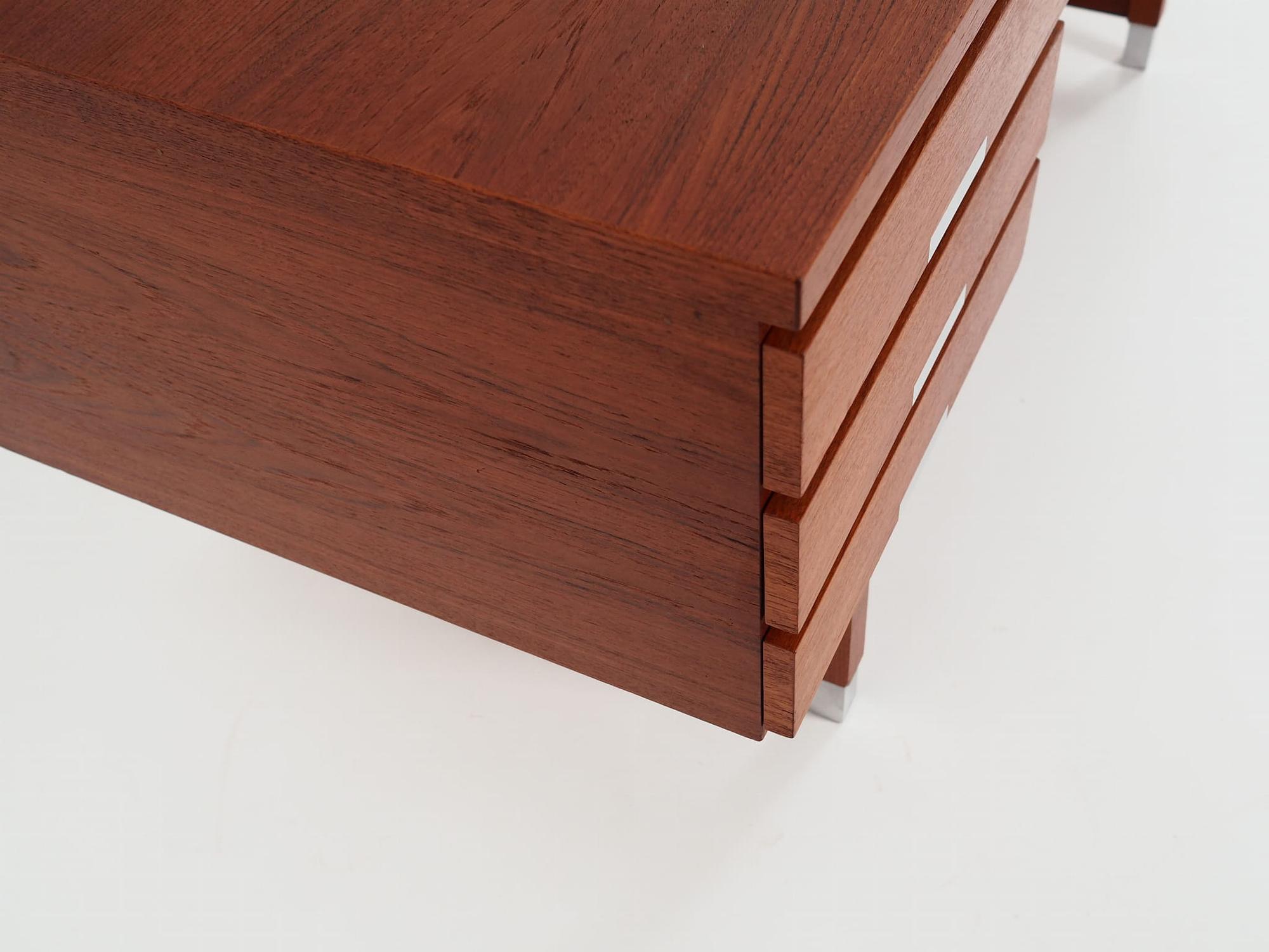 Desk Teak Brown 1970s 12
