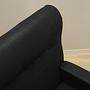 Poltrona da ufficio vintage pelle legno nero anni '70 10