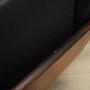 Vintage Bürosessel Leder Holz Schwarz 1970er Jahre 14