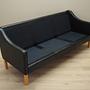 Sofa Leather Black 1970s 13