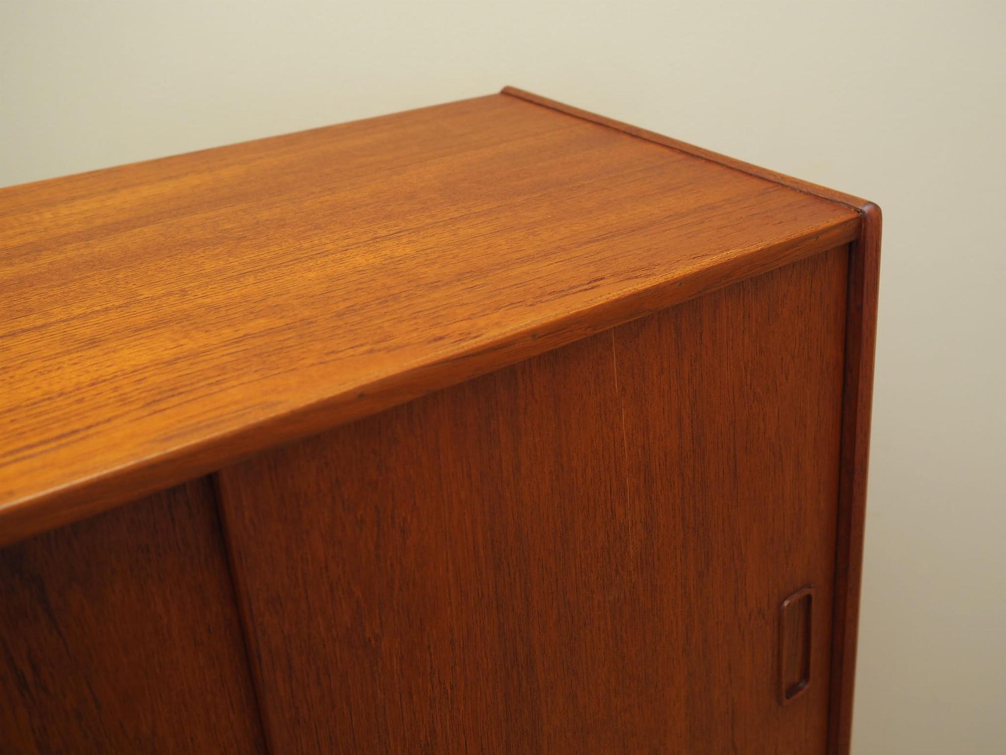 Highboard Teakholz Braun 1960er Jahre 12
