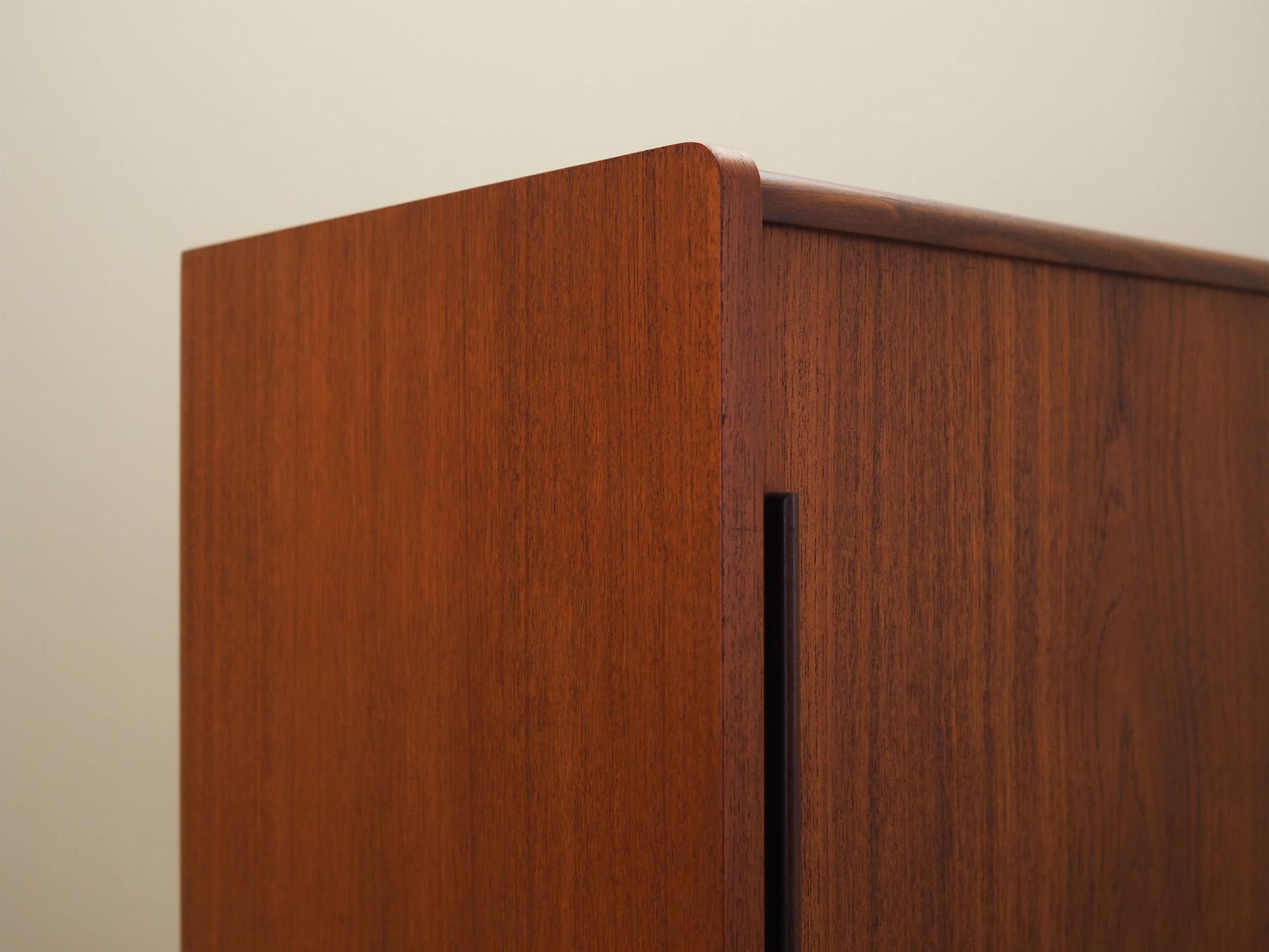 Highboard Holz Braun 1960er Jahre 13