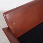 Sofa Leder Braun 1960er Jahre 14