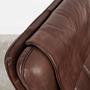 Sessel Leder Braun 1970er Jahre 11
