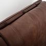 Sofa Leather Brown 1970s 11
