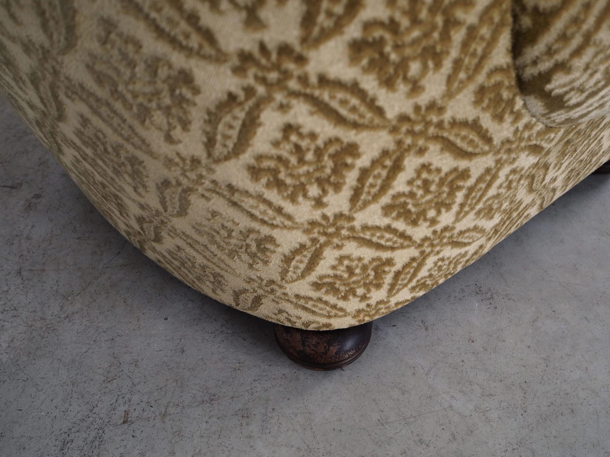 Armchair Textile Wood Yellow 1960s 11