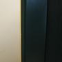 Vintage display cabinet oak wood green 1980s 10
