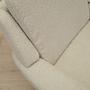 Armchair Textile Wood Cream 1970s 13
