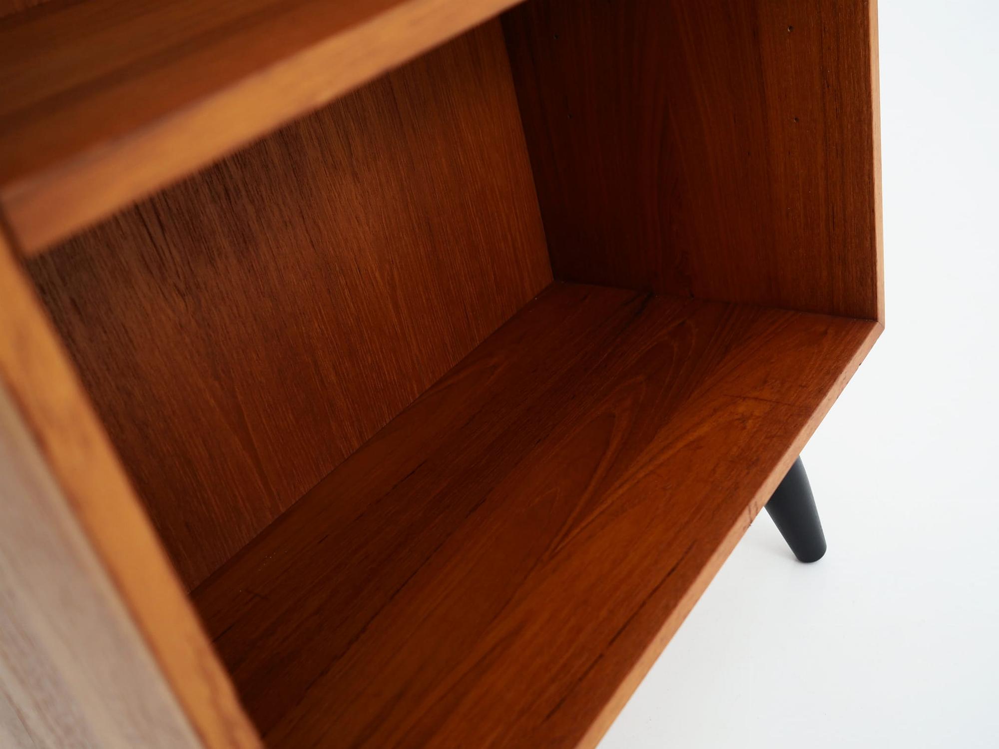 Bücherregal Teakholz Braun 1970er Jahre 10