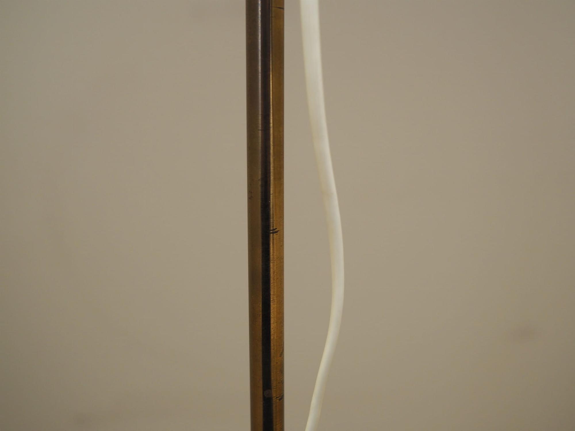 Vintage floor lamp metal textile white 1970s 12