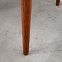 Vintage Chair Teak Wood Textile Grey 1960s 13