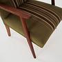 Vintage Stuhl Teakholz Textil Grün 1960er Jahre 10