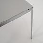 Vintage Table Aluminum Grey 1980s 11