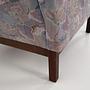 Vintage Sessel Buchenholz Textil Violett 1960er Jahre 12