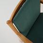 Vintage chair Beech wood Green 1970s 10