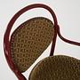 Vintage chair beech wood textile green 11