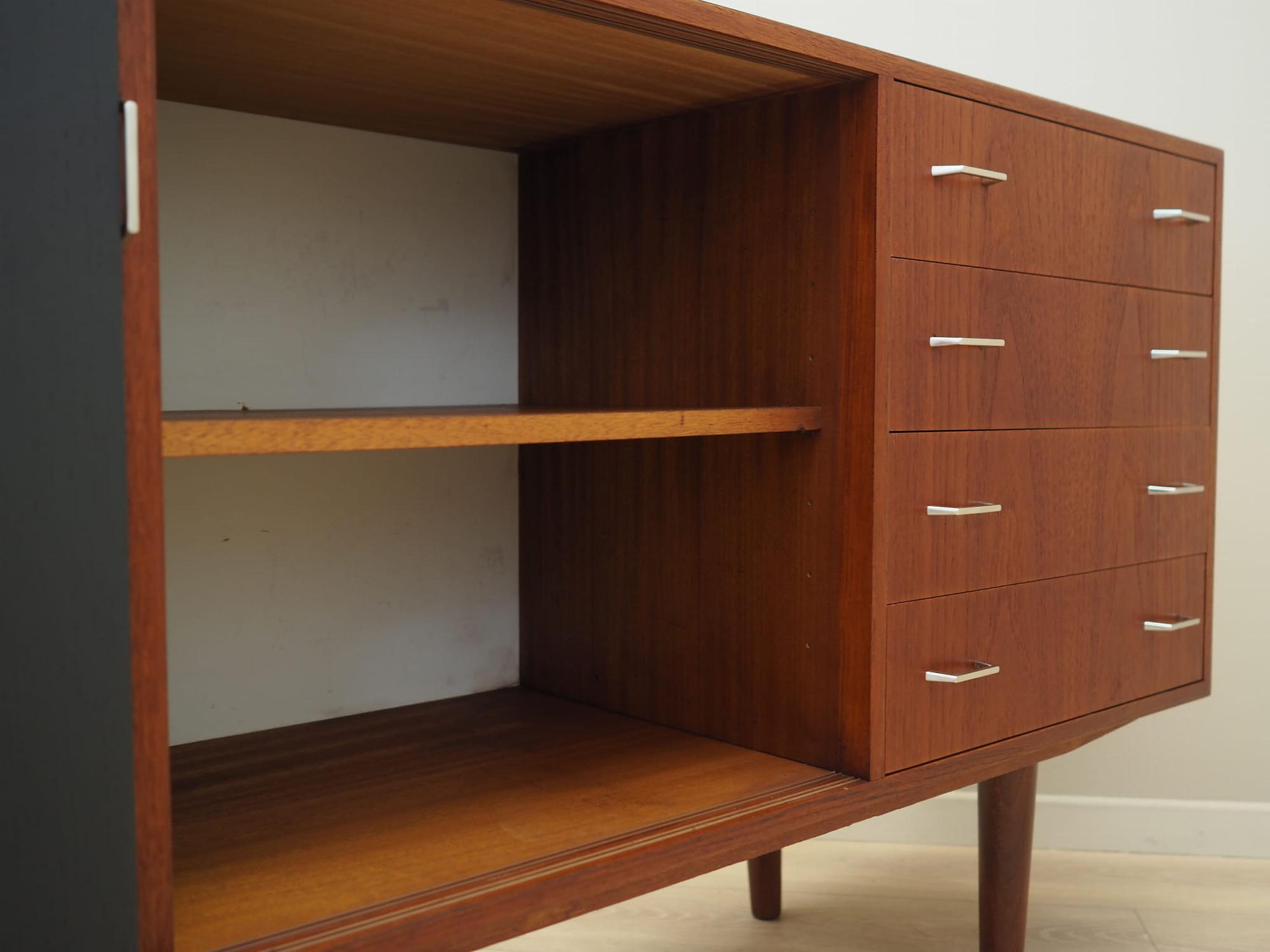 Vintage Kommode Teakholz Braun 1960er Jahre 10
