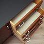 Vintage Cassettiera Teak Marrone Anni '60 11