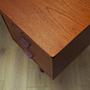 Vintage Teakwood Desk Brown 1970s 10