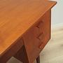 Vintage Schreibtisch Teakholz Braun 1970er Jahre 14