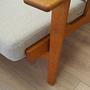 Divano in legno grigio anni '60 14