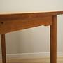 Vintage Dining Table Ash Wood Brown 1960s 12